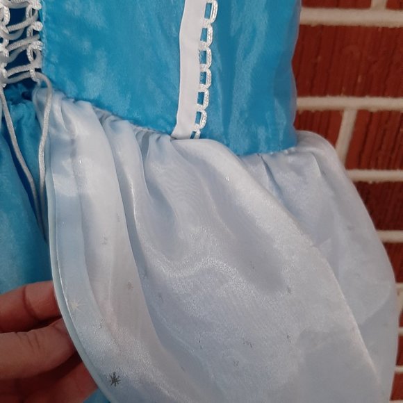 Cinderella princess dress,costume, no size, I'm guessing it fits a girl size 4 - Picture 8 of 9